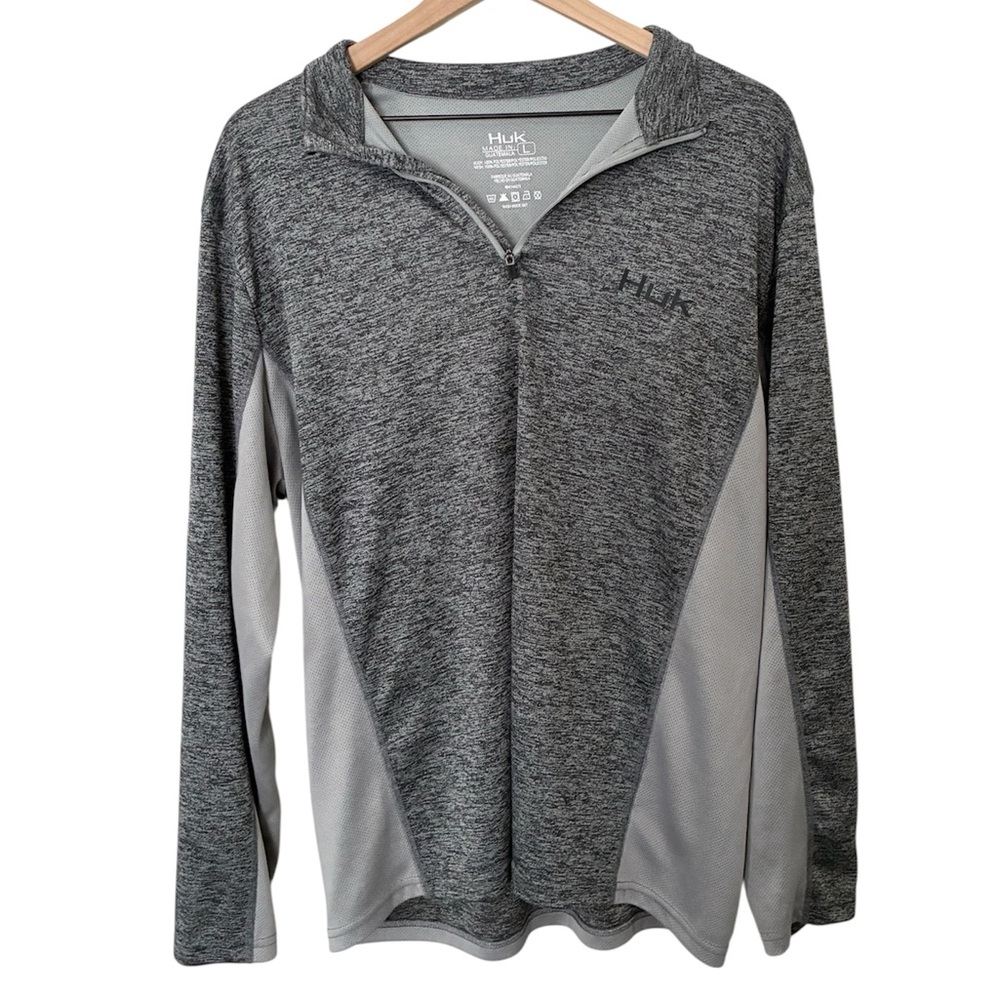 Huk Fishing Icon Coldfront Performance Pullover Shirt 1/4 Zip
